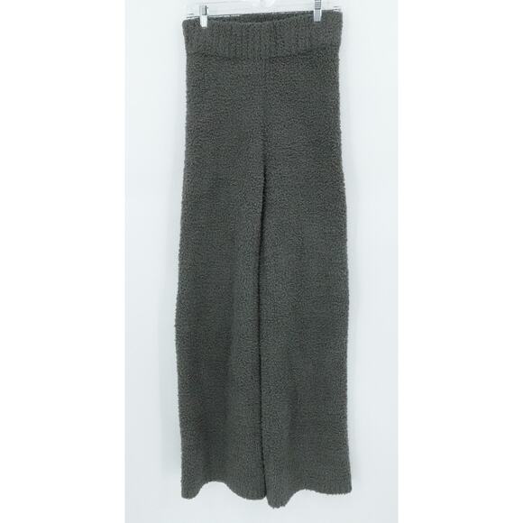 Skims Pants Womens Small Medium Green Cozy Bouclé Fleece Lounge High Waist - Picture 1 of 14
